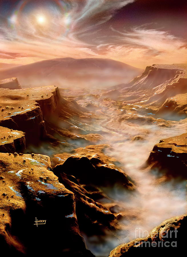 Canyon On Mars Photograph by Science Photo Library Canyon On Mars Photograph by Science Photo Library