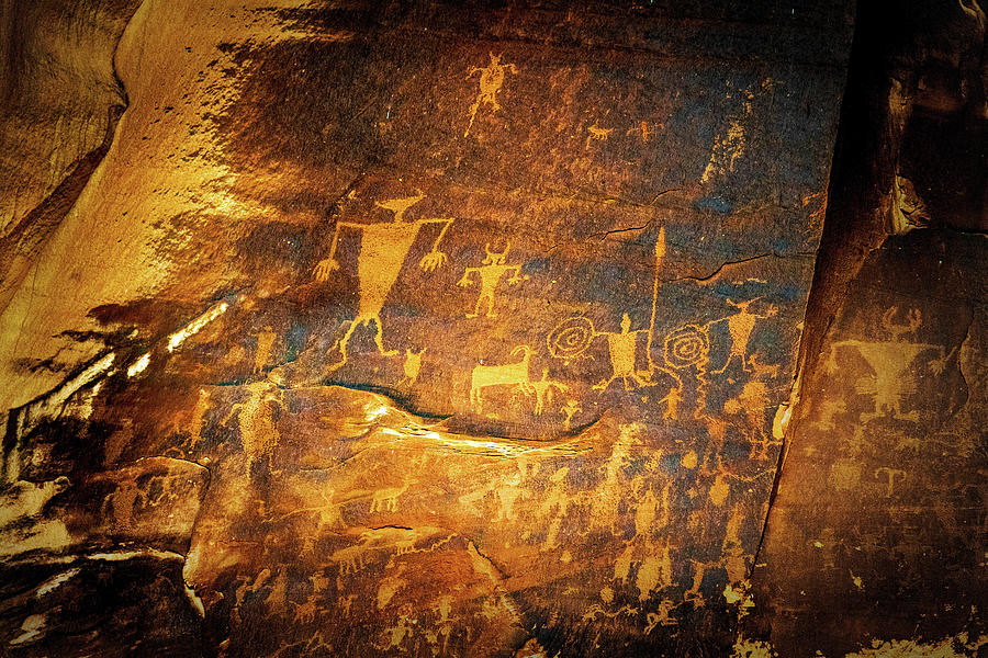 Canyon Petroglyphs  Photograph by Paul LeSage