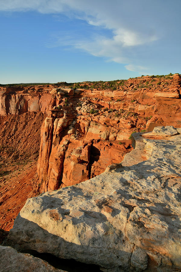 Canyons Edge at Orange Cliffs Overlook Photograph by Ray Mathis