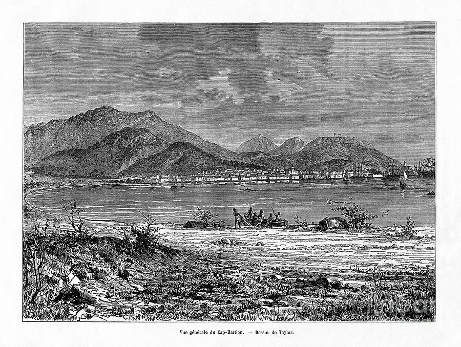 Cap Haitien, Haiti, 19th Century Drawing by Print Collector