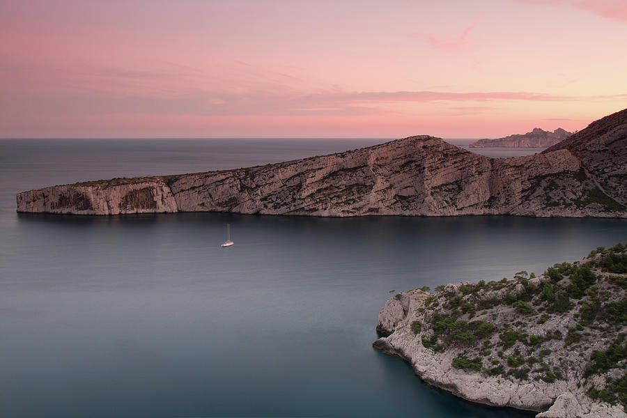 Littoral Photograph - Cap Morgiou Au Coucher Du Soleil by Sebastien DELACROSE Littoral Photograph - Cap Morgiou Au Coucher Du Soleil by Sebastien DELACROSE