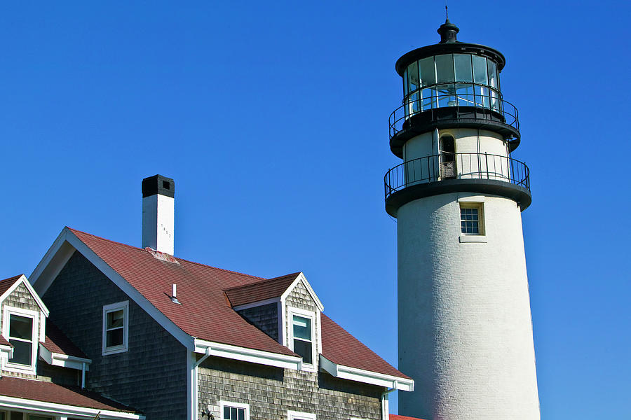 Cape Cod Lighthouse, Truro, Massachusetts Digital Art by Walter Bibikow