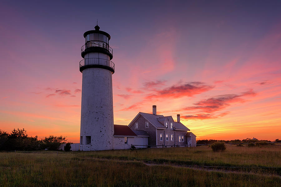 Lighthouse Photograph - Cape Cod Sunset by Michael Blanchette Photography