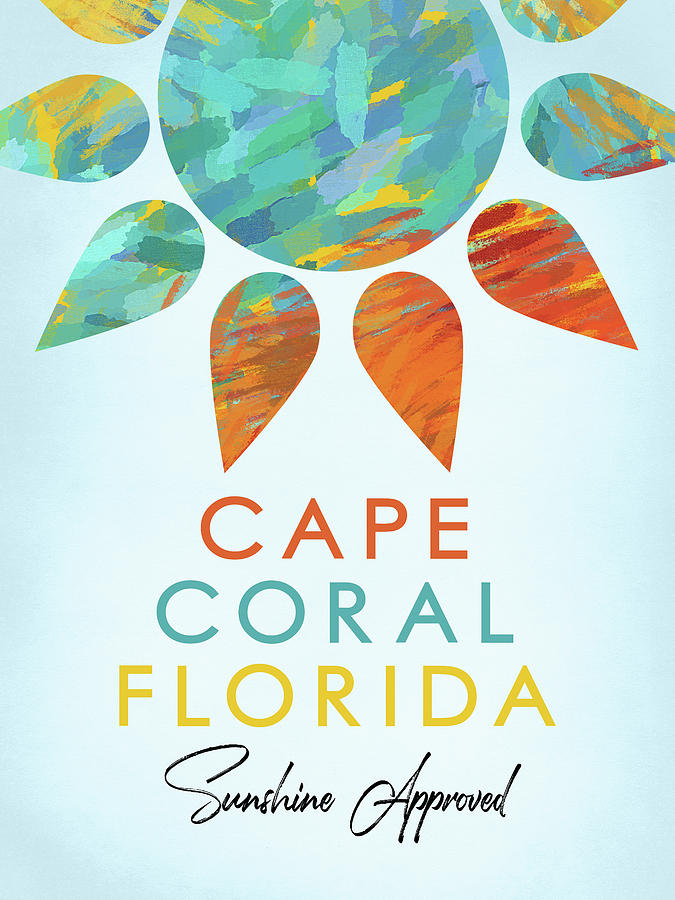 Cape Coral Digital Art - Cape Coral Florida Sunshine by Flo Karp