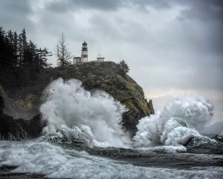 Cape Disappointment Chaos Photograph by Wes and Dotty Weber