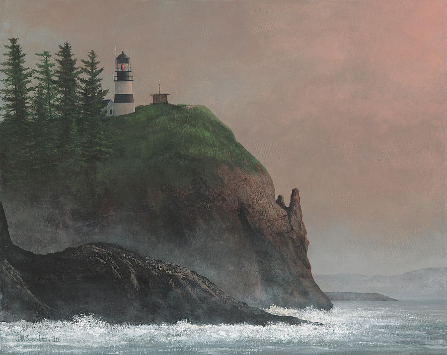 Cape Disappointment Light Painting by David Knowlton
