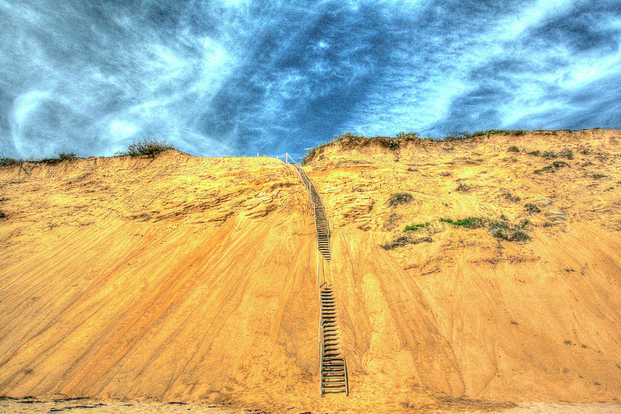 Beach Photograph - Cape Dune And Stairst by Robert Goldwitz