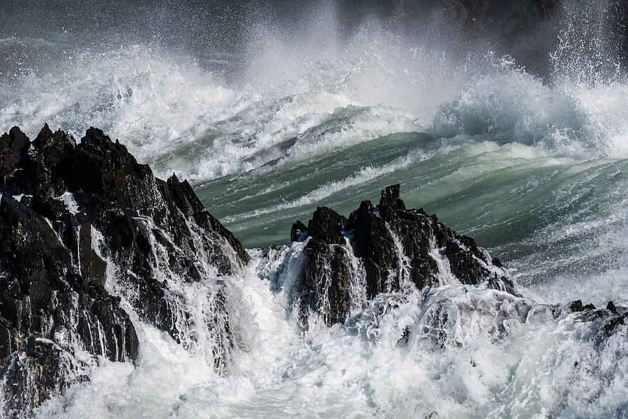 Cape Falcon Waves Photograph by Robert Potts