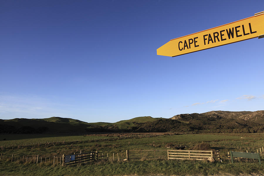 Cape Farewell Sign Post Photograph by Gerhard Egger