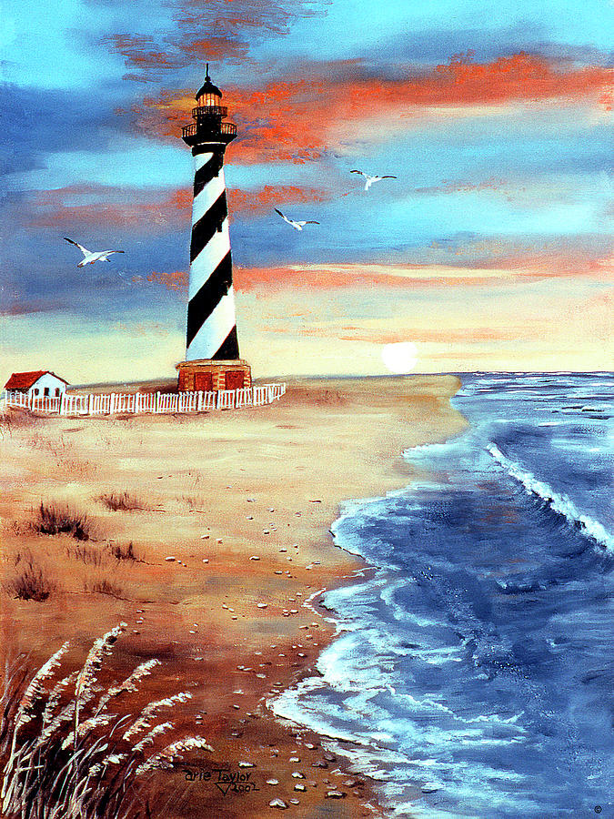 Landscape Painting - Cape Hatteras And Sea Oats by Arie Reinhardt Taylor