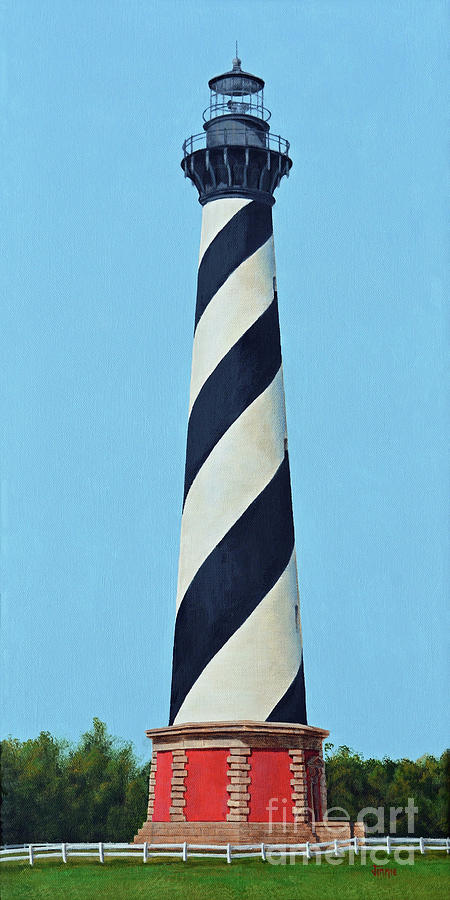 Cape Hatteras Lighthouse Painting Painting by Jimmie Bartlett