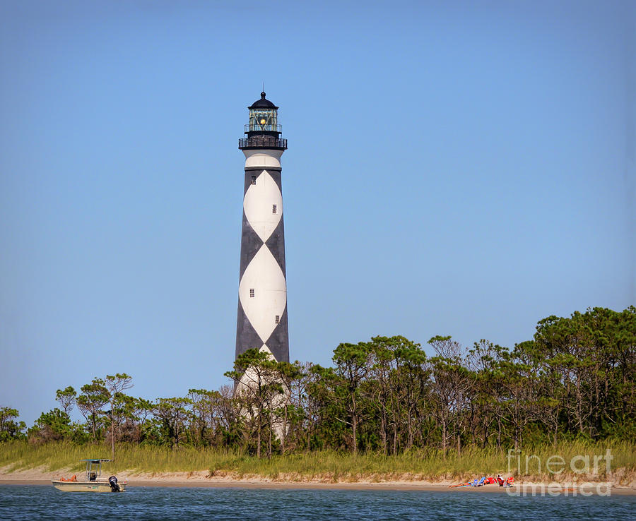 Cape Lookout Lighthouse - Cape Lookout North Carolina Photograph by Kerri Farley