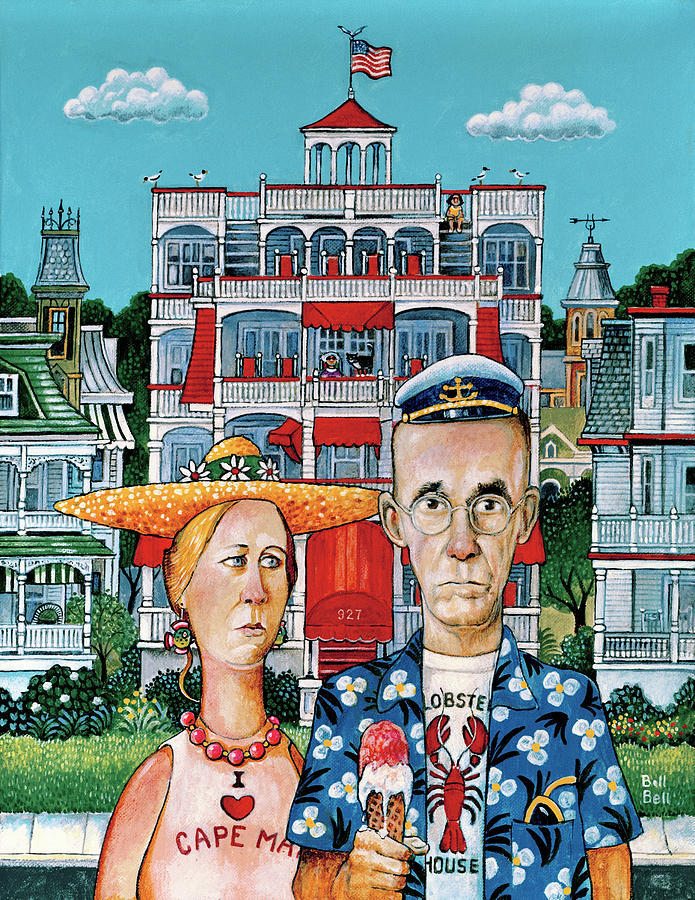 Transportation Painting - Cape May Gothic by Bill Bell