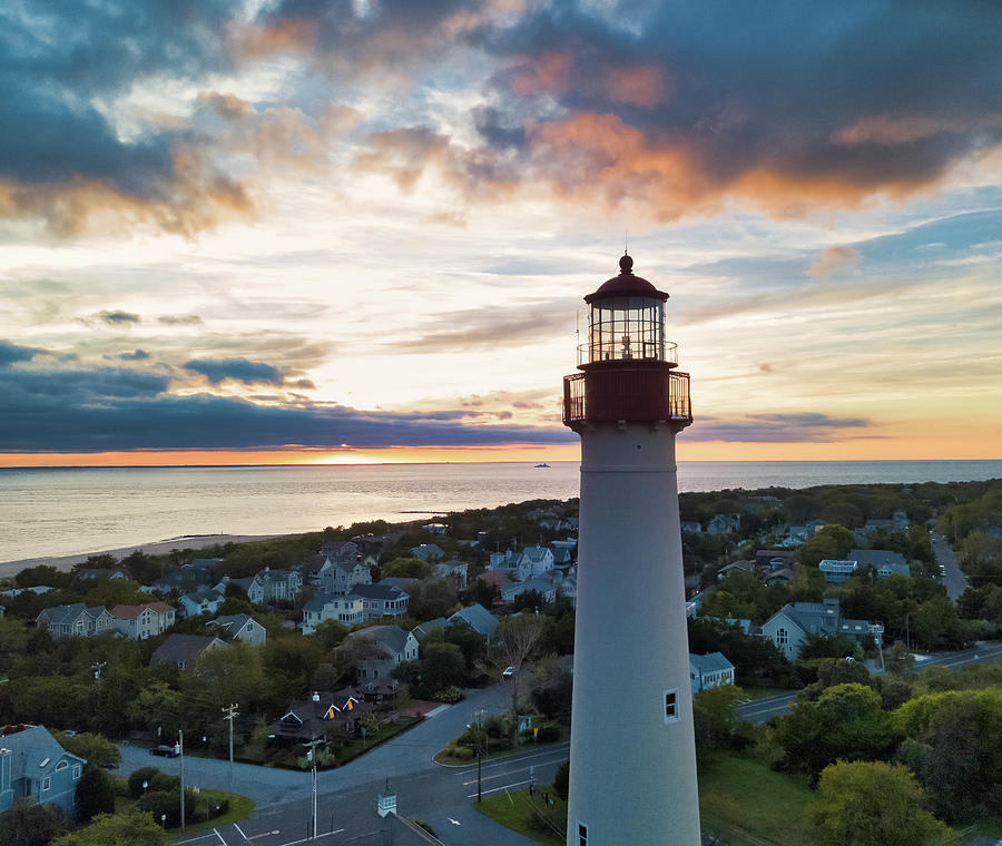 Cape May Light At Sunset Photograph