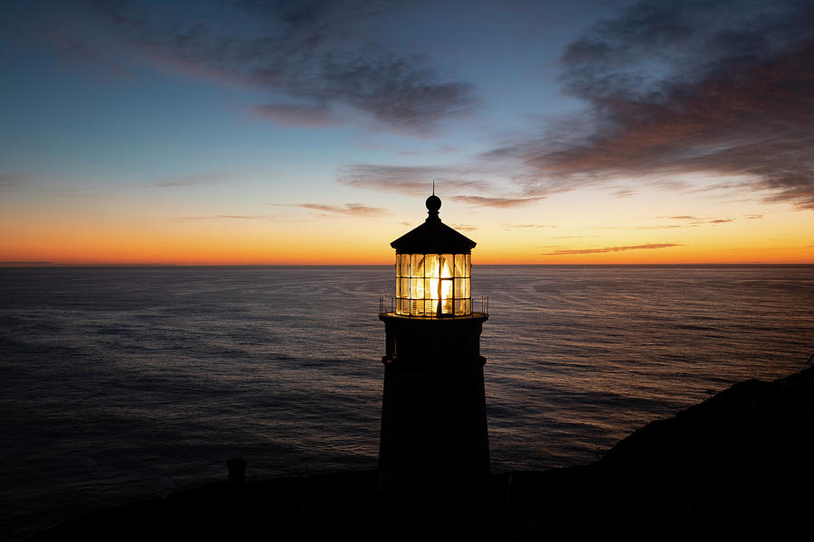 Cape Meares Lighthouse Overlooking Sea Photograph by Panoramic Images