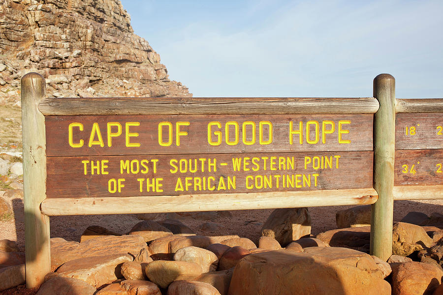 Sign Digital Art - Cape Of Good Hope, Western Cape, South Africa by Severin Schweiger