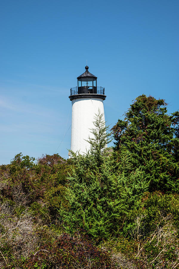 Cape Pogue Lighthouse Photograph by Gerald Monaco