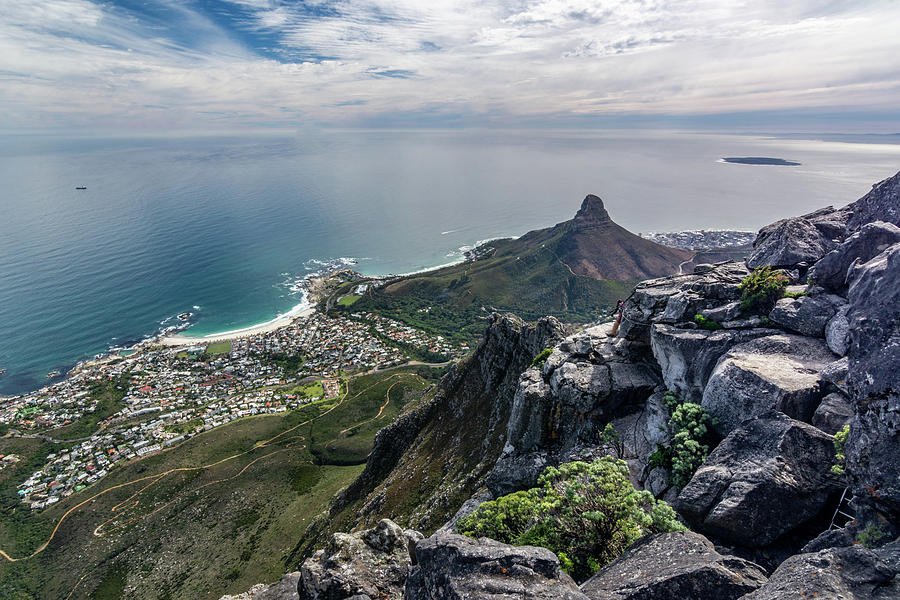 Cape Town As Seen From Table Mountain Photograph By Douglas Wielfaert