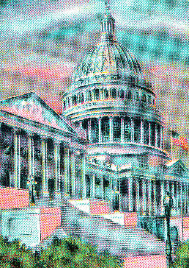 Capitol building Drawing by CSA Images - Fine Art America