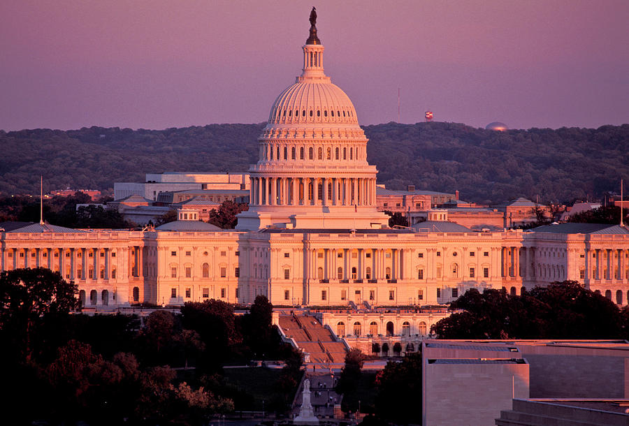 Capitol Building In Washington Dc Digital Art by Heeb Photos
