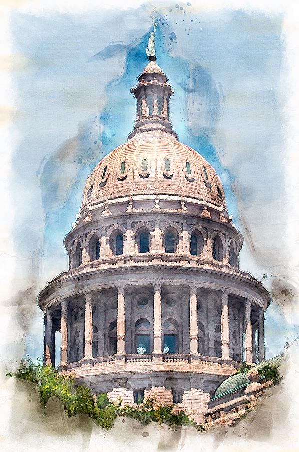 Capitol Painting by George Campbell | Fine Art America