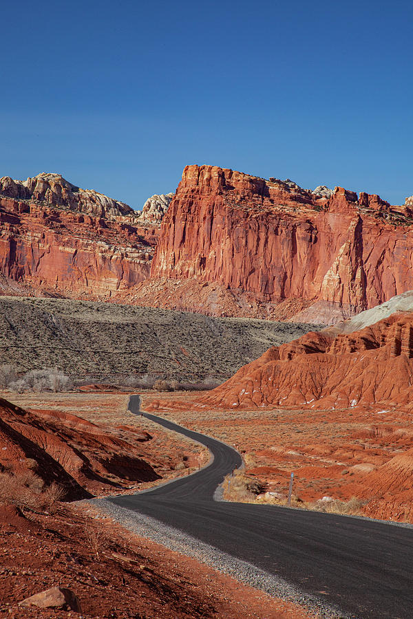 Capitol Reef Scenic Drive Tall Photograph by Al Hann