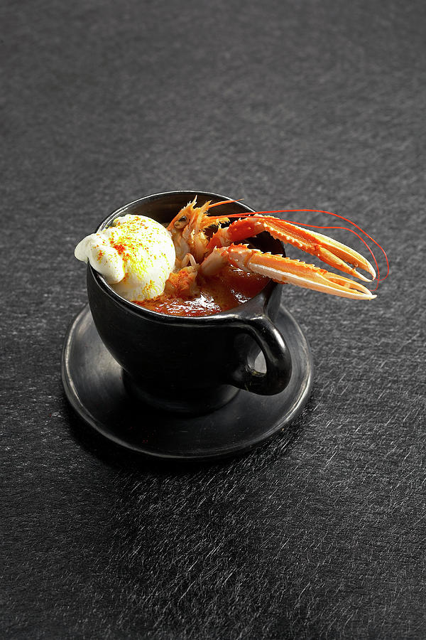 Cappuccino Of Scampi With Saffron Photograph by Fnot