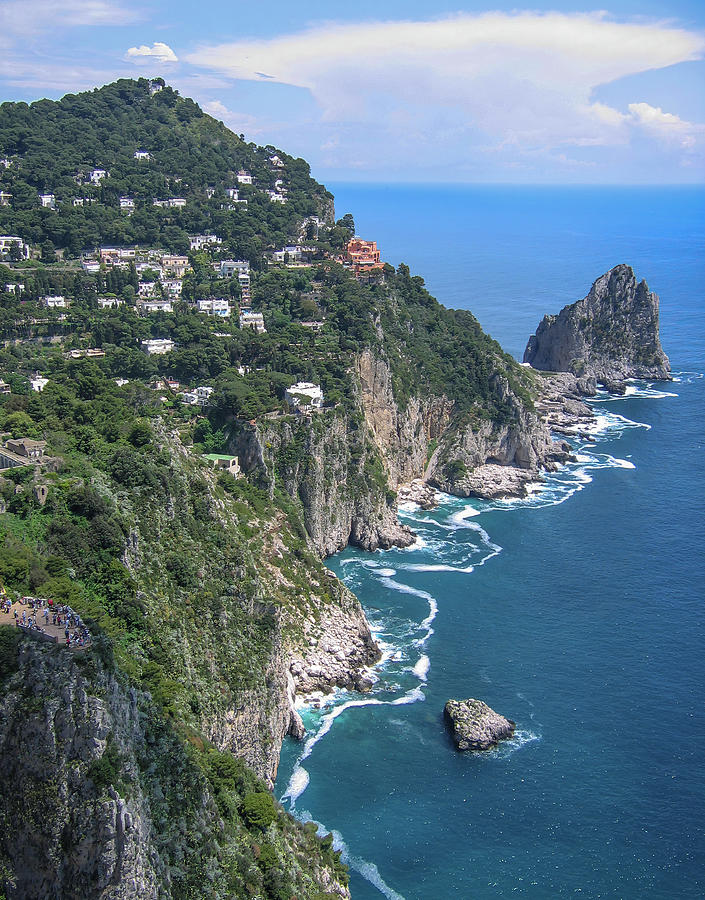Capri Coastal Cliffs Photograph by Ginger Stein
