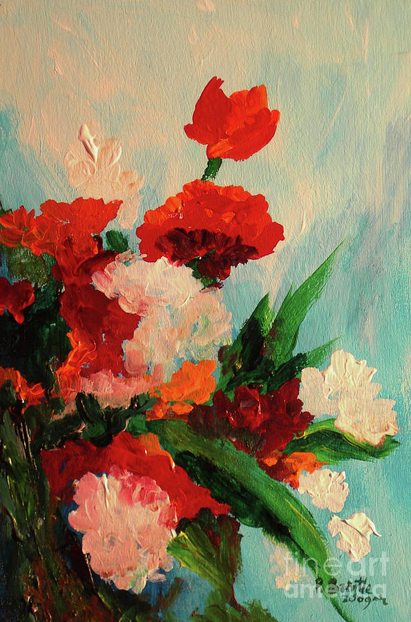 Capricious carnations Painting by Patricia Brintle