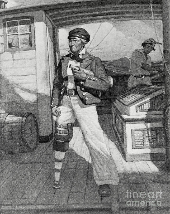 Captain Ahab On Ship Deck Photograph by Bettmann
