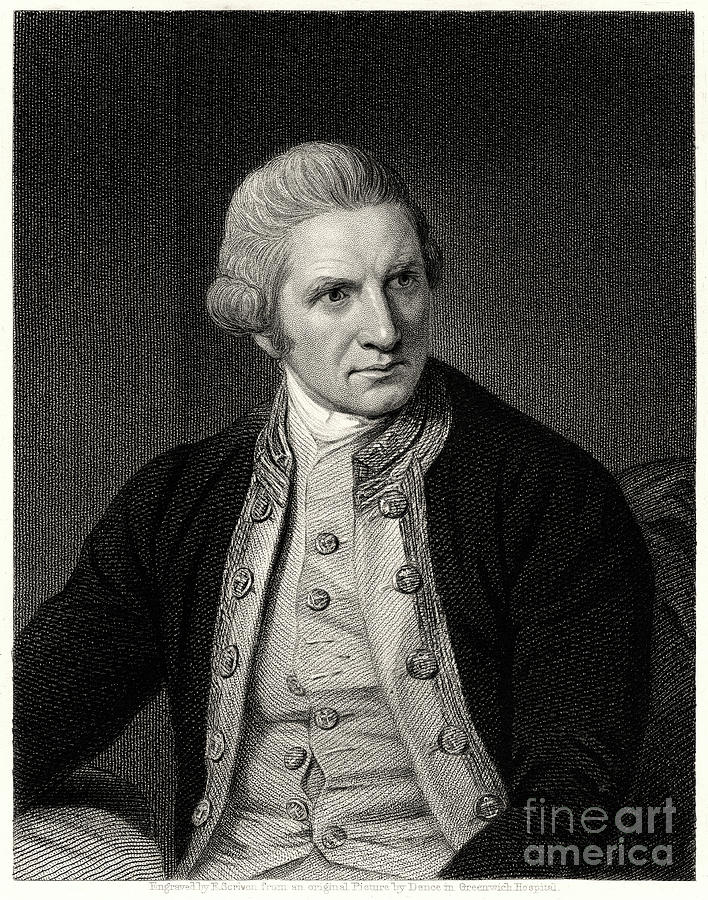Captain Cook, 19th Century. Artist E Drawing by Print Collector