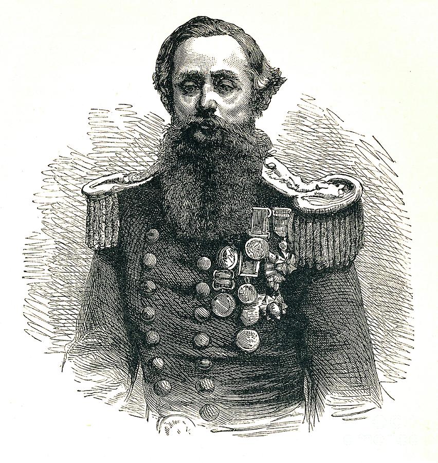 Captain Cowper Phipps Coles, 1819-1870 Drawing by Print Collector