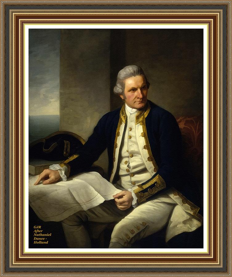 Captain James Cook After The Original Painting By Nathaniel Dance