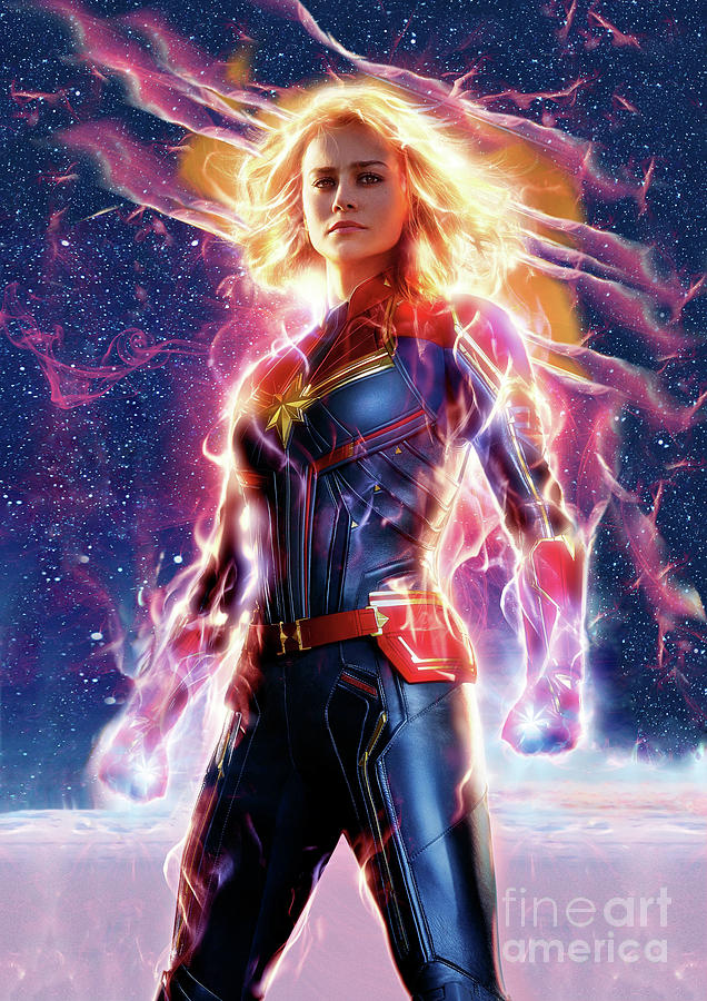 Captain Marvel - 16 Digital Art by Prar K Arts - Pixels