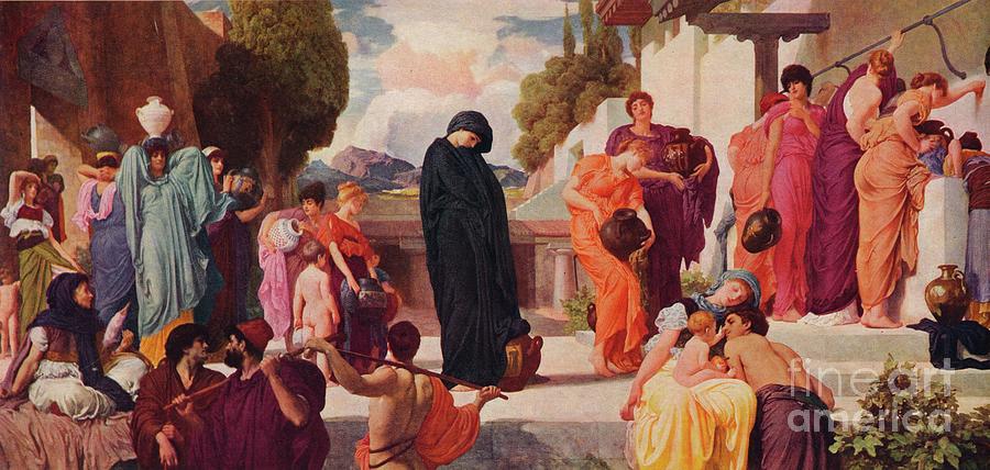 Captive Andromache, C1886. Artist Wood Print by Print Collector