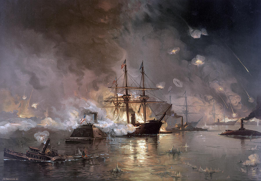 Capture Of New Orleans, 1862 Painting by Julian Oliver Davidson