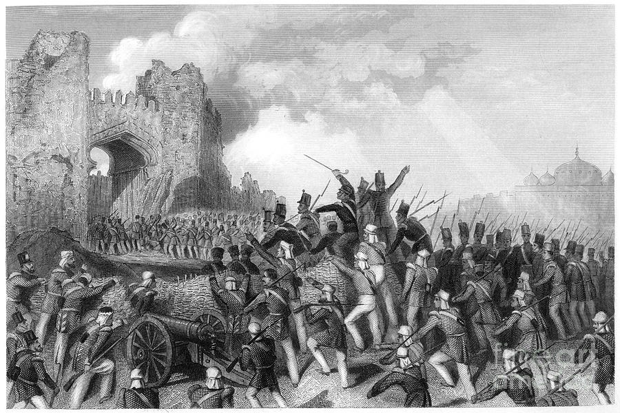 Capture Of The Cashmere Gate, Assault Drawing by Print Collector