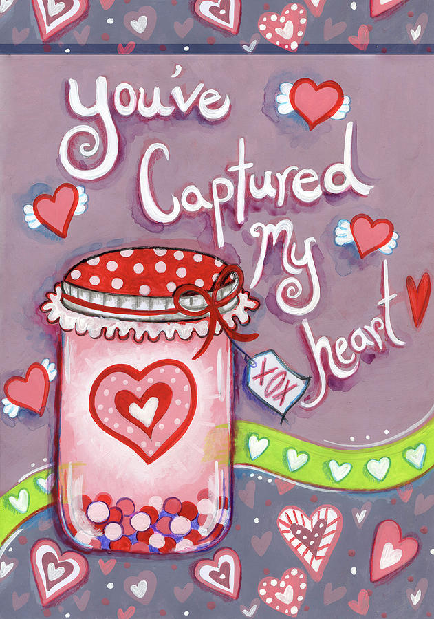 Holiday Painting - Captured Heart by Valarie Wade