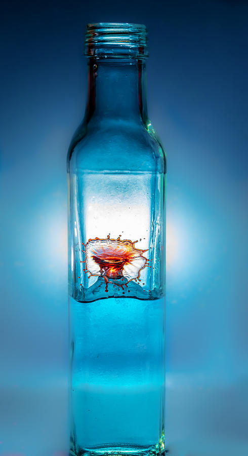 Creative Edit Photograph - Captured In A Bottle by Holger Schmidtke