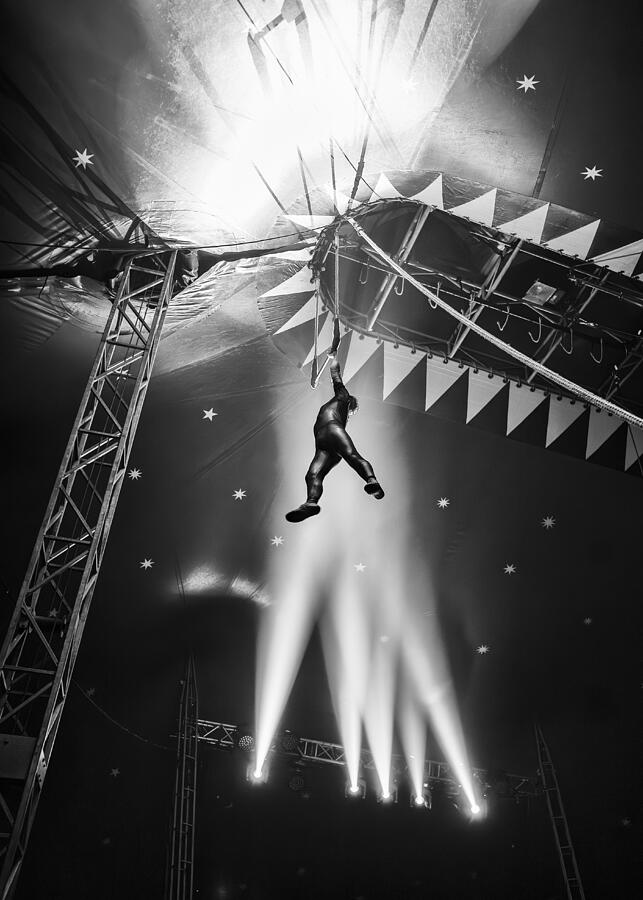 Capturing Circus Magic: A Spectacle In Monochrome Photograph by Rudy ...