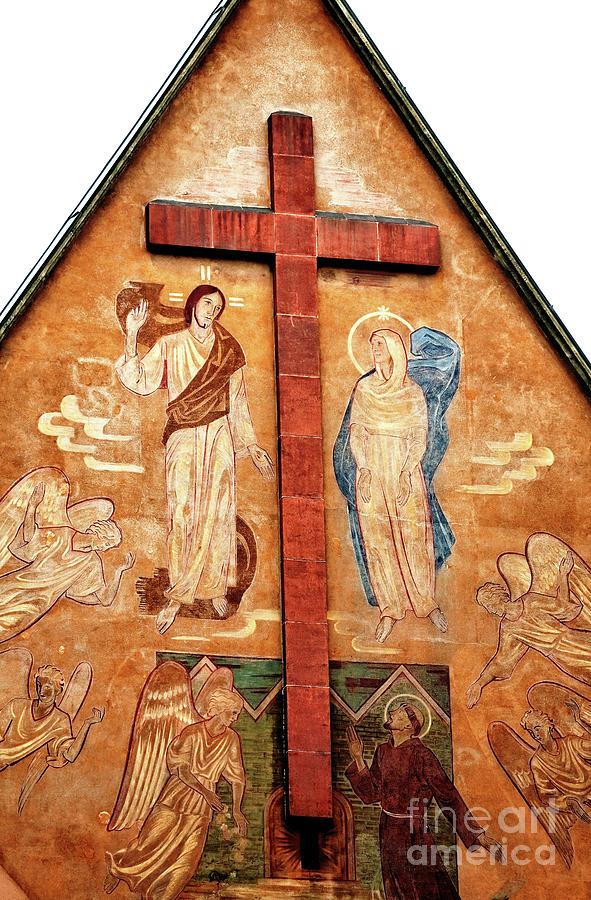 Capuchin Church Mural in Vienna Photograph by John Rizzuto