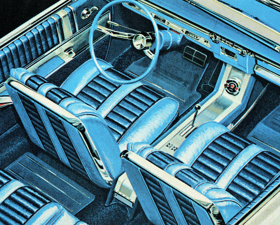 Transportation Drawing - Car Interior by CSA Images