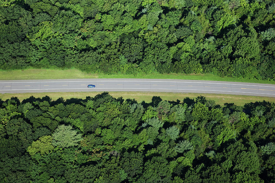 Car On Road Through Forest Photograph by Thomas Jackson Car On Road Through Forest Photograph by Thomas Jackson