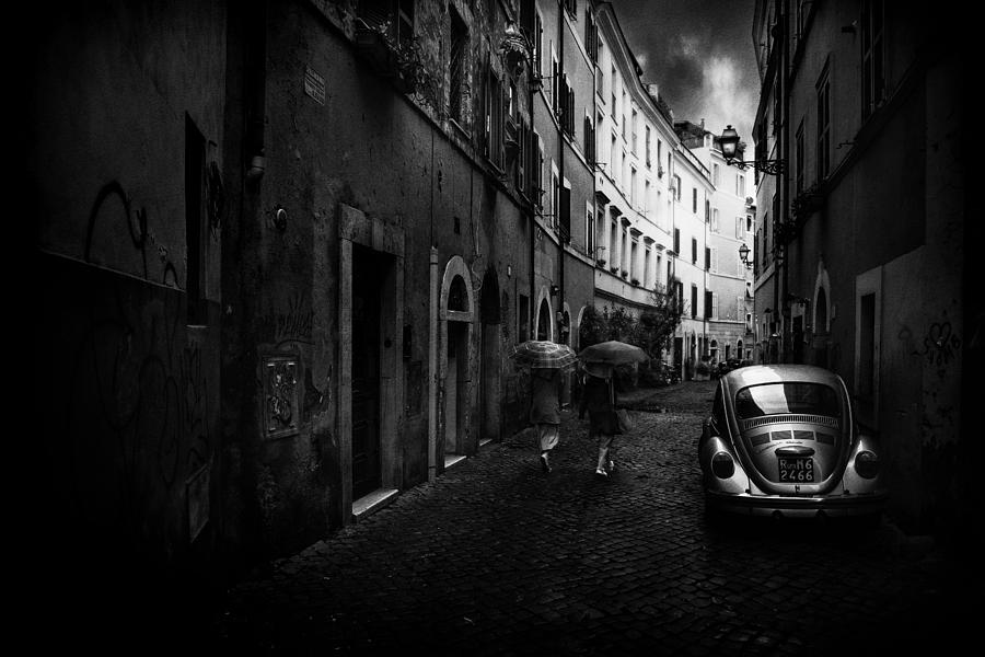 Car On The Alley Photograph by Nicodemo Quaglia