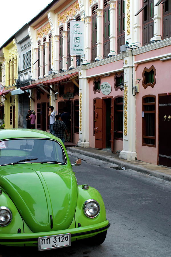 Car Parked On Thanon Romanee Photograph by Lonely Planet