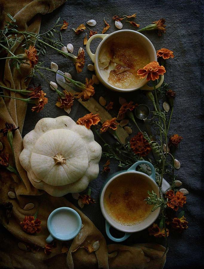 Caramel Pumpkin Brulee Photograph by Fangping Zhou