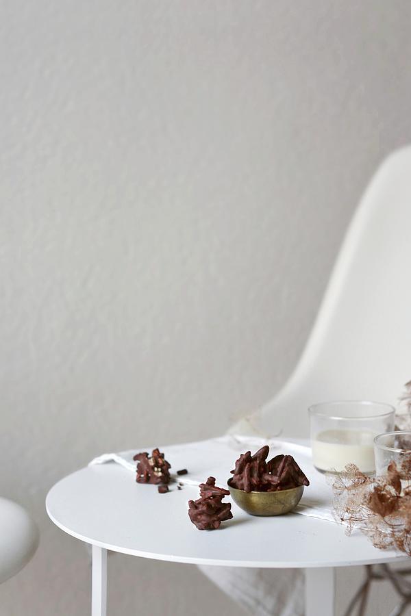 Caramelised Almonds Covered In Chocolate Photograph by Pilar Felix