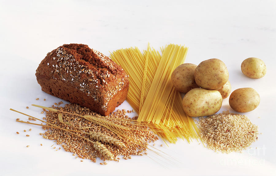 Carbohydrate-rich Food Photograph by Maximilian Stock Ltd/science Photo Library