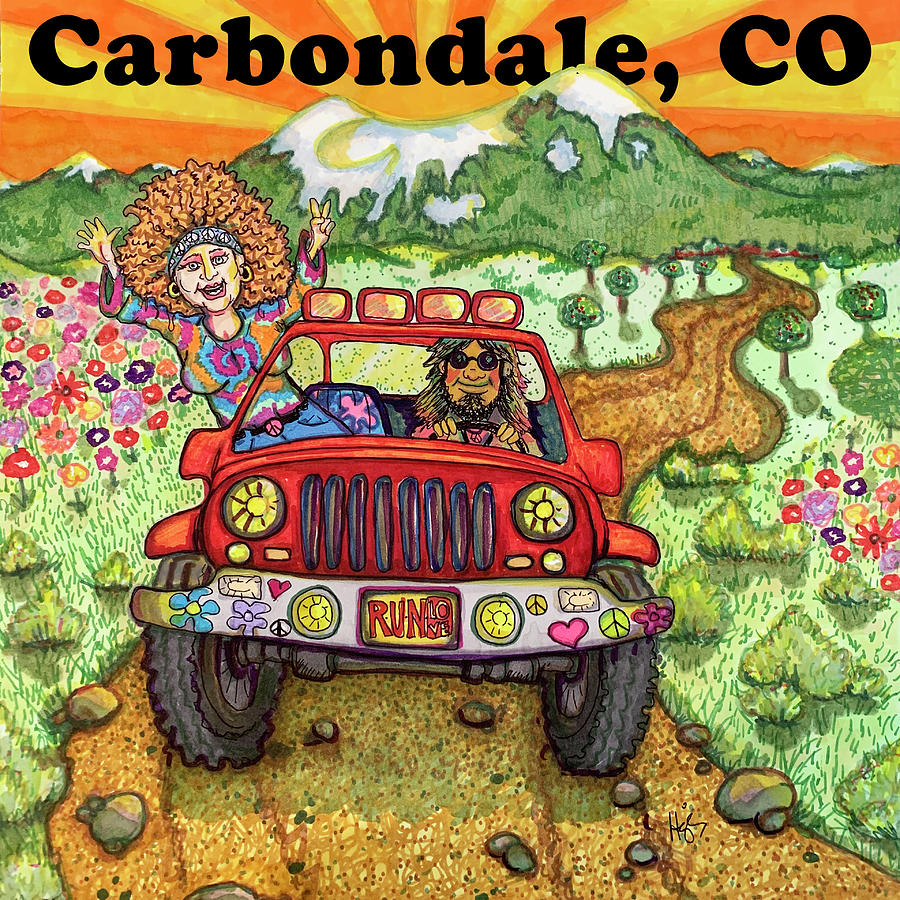 Hippie Mixed Media - Carbondale, Colorado by Cindy Higby
