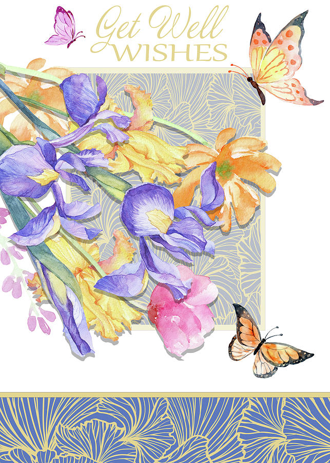 Butterfly Mixed Media - Card Design 3_c3 by Lightboxjournal